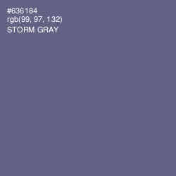 #636184 - Storm Gray Color Image